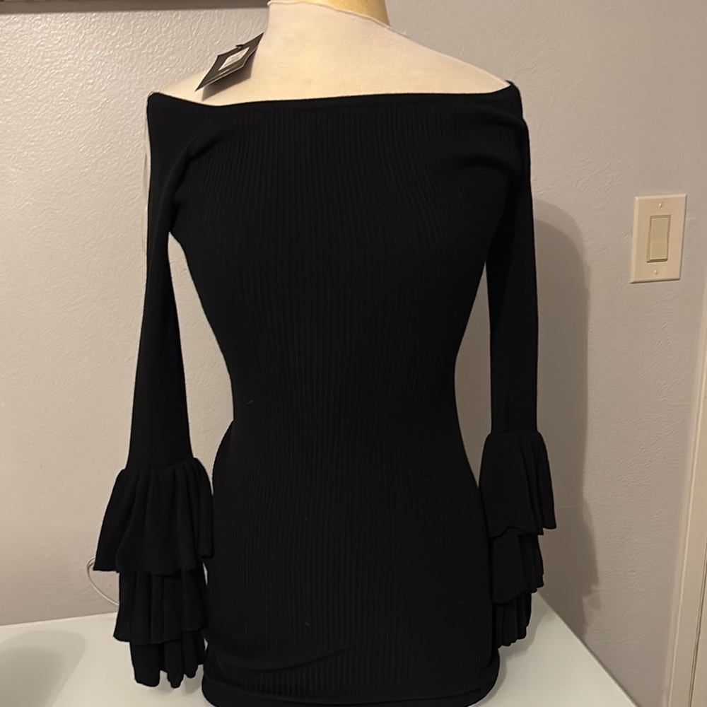 Elegant Black Off-Shoulder Top